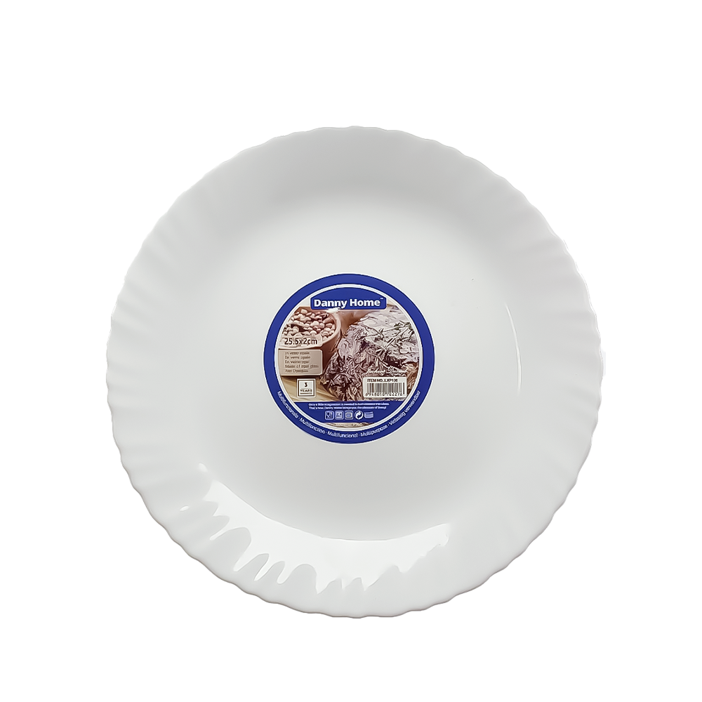 105 Dannyhome Тарелка плоская LXP100-M (опал/25см) — изображение 1