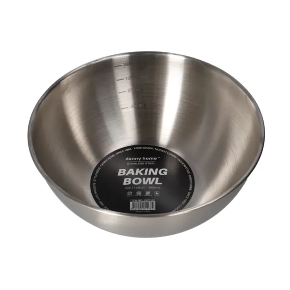 02 Dannyhome Миска DH-SS27-02 (1600 мл/нерж) — изображение 1