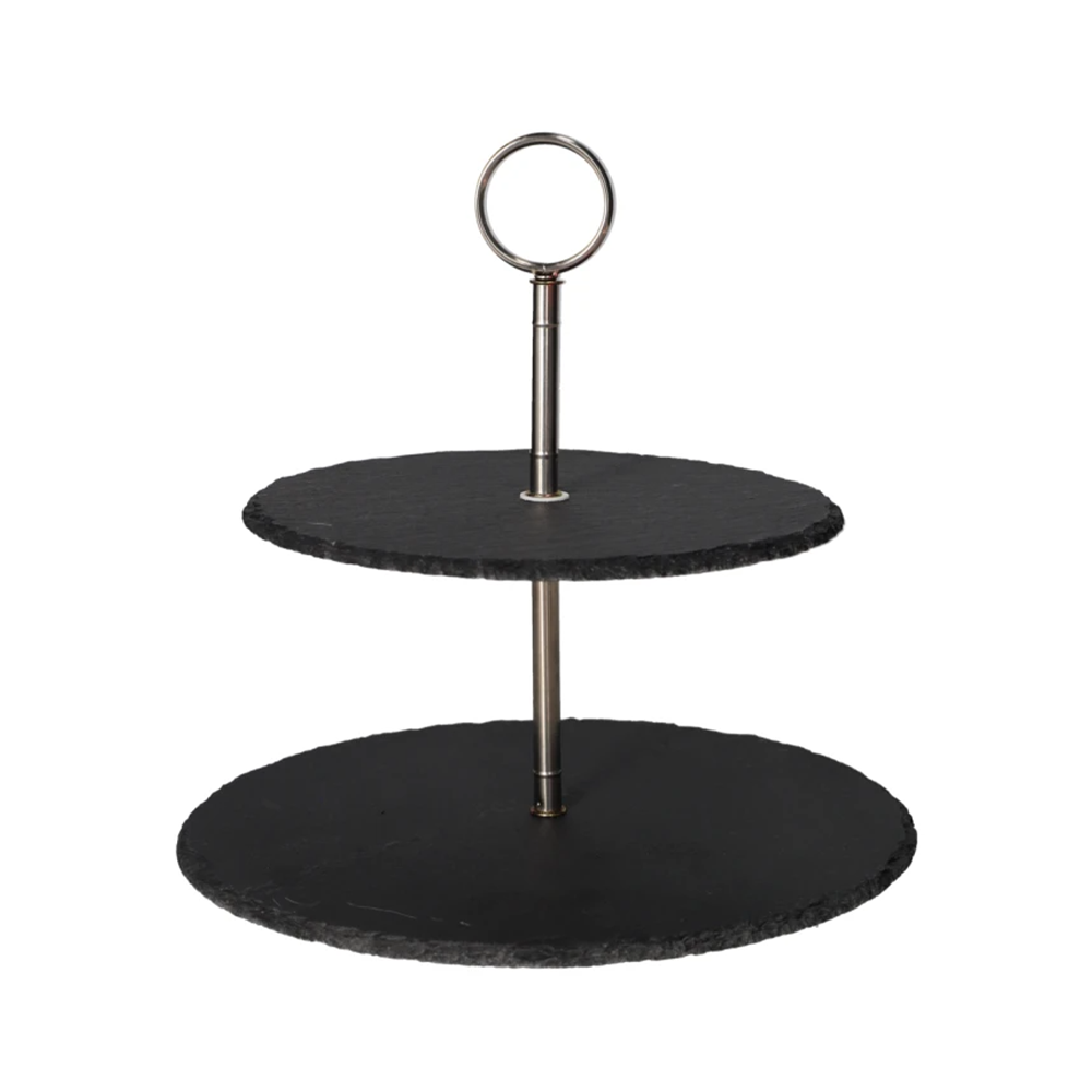 CZT44-11 Dannyhome Тарелка двухярусная DH-CZT44-11 (25*25 cm) — изображение 1