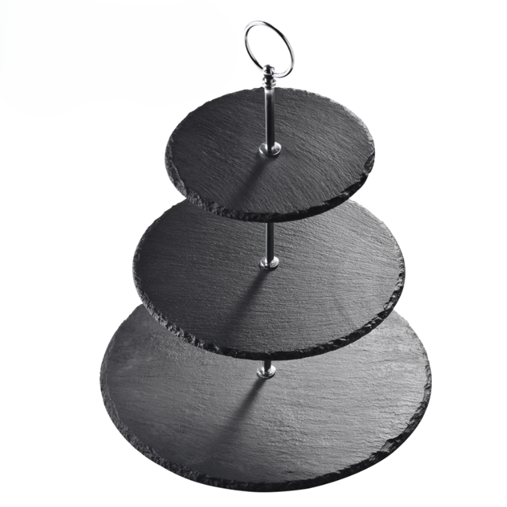 CZT44-12 Dannyhome Тарелка двухярусная DH-CZT44-12 (30*25*20 cm) — изображение 1