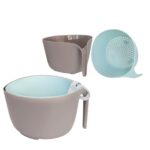 Dannyhome Сито-дуршлаг DH-0583 BLUE/BRO (23 cm) — изображение 2