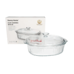 Dannyhome Форма для запекания с крышкой DH-GC01-28 (2.8 л (стекло)) — изображение 2