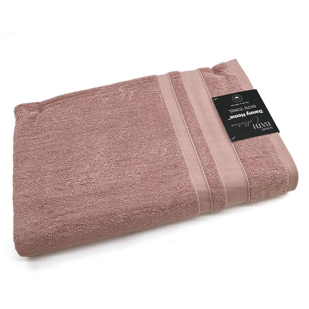 10-3C Dannyhome Полотенце банное DH-TWE10-3C PINK (70*140 см) — изображение 1