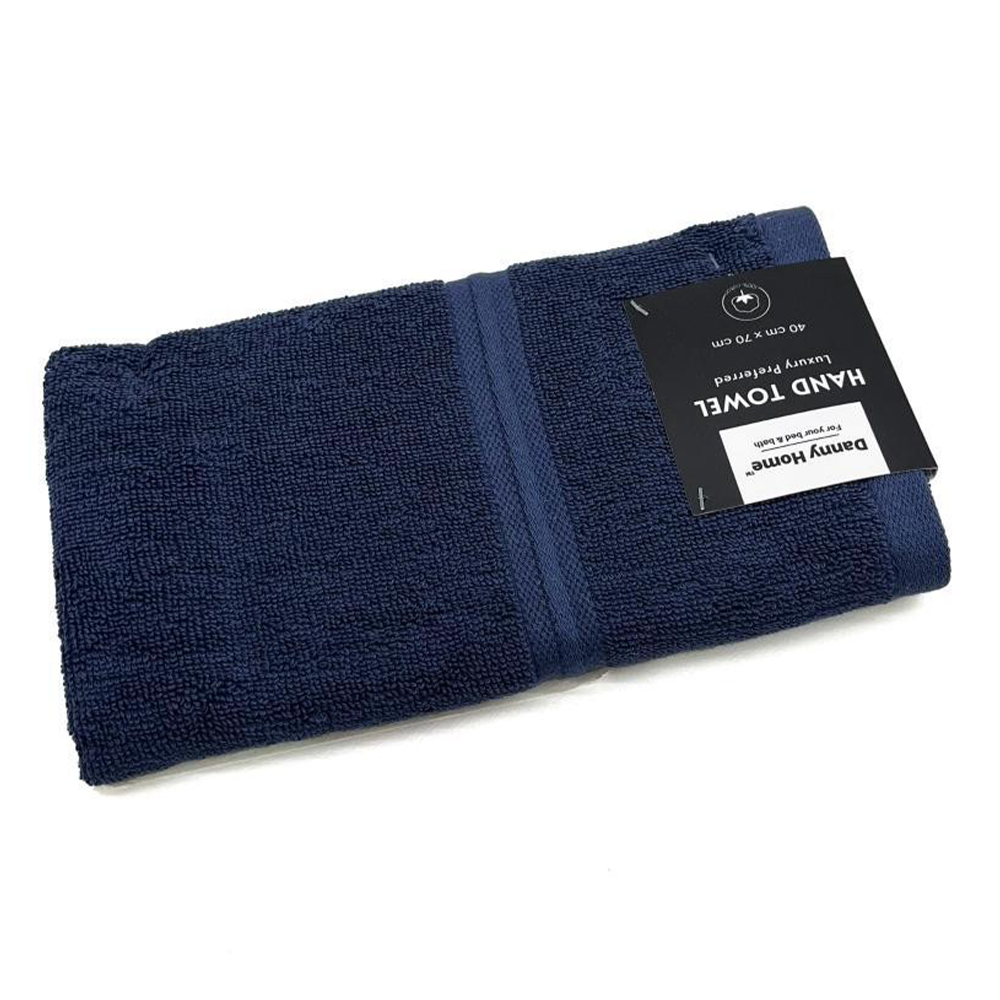 12-2c Dannyhome Полотенце для лица DH-TWE12-2C NAVY BLUE (40*70 см) — изображение 1