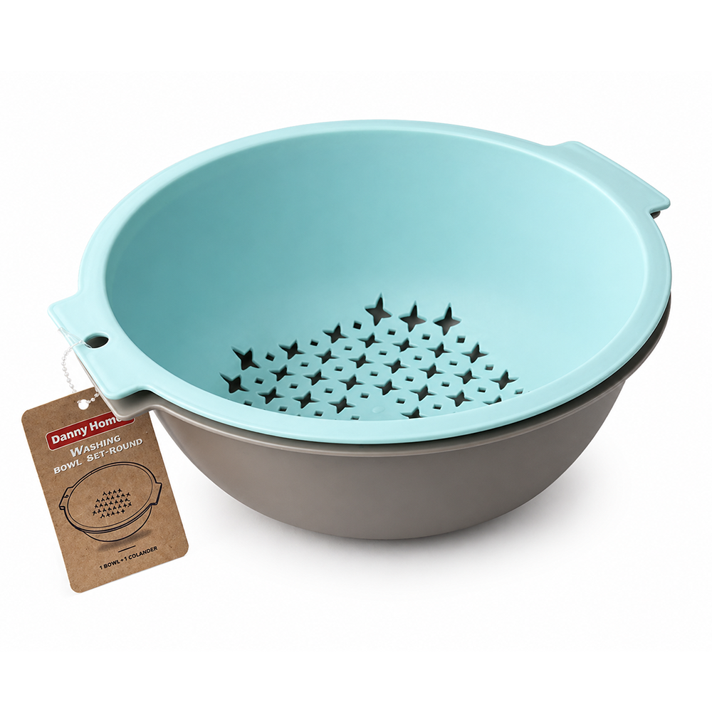 2719 Dannyhome Миска-дуршлаг DH-2719-BLUE — изображение 1
