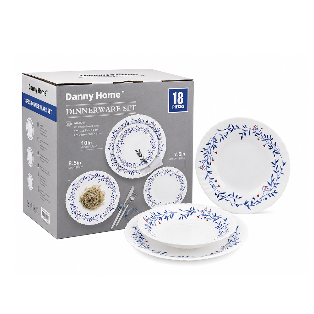 х Dannyhome Сервиз столовый DH-LXP18F-X (18 пр) — изображение 1
