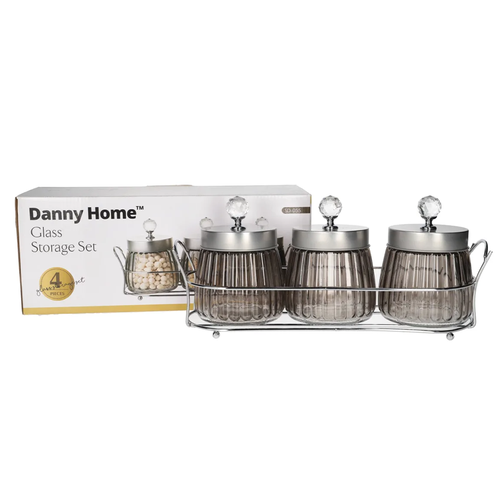 055 Dannyhome Контейнер для сыпучих DH-SD-055 (набор/3 пр) — изображение 1