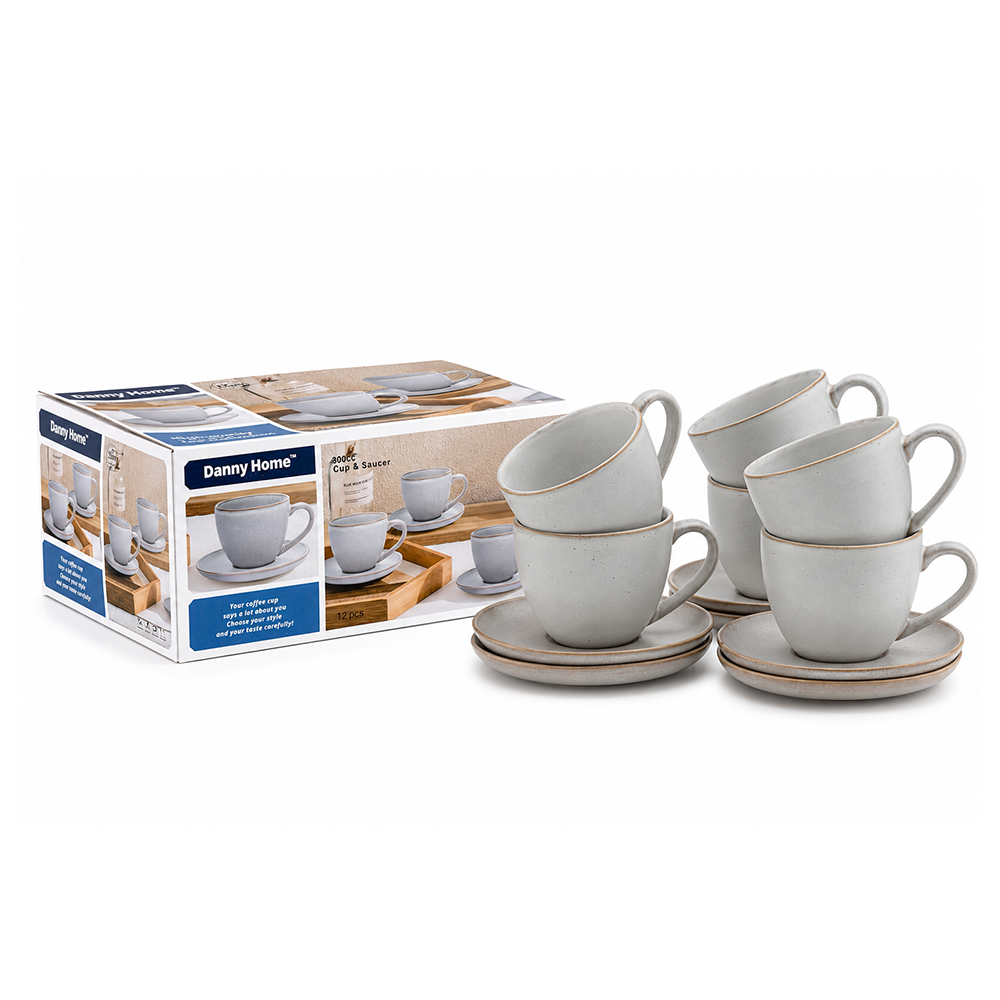 t13-08(300ml) Dannyhome Набор чашка с блюдцем DH-T13-08 (300 мл) — изображение 1