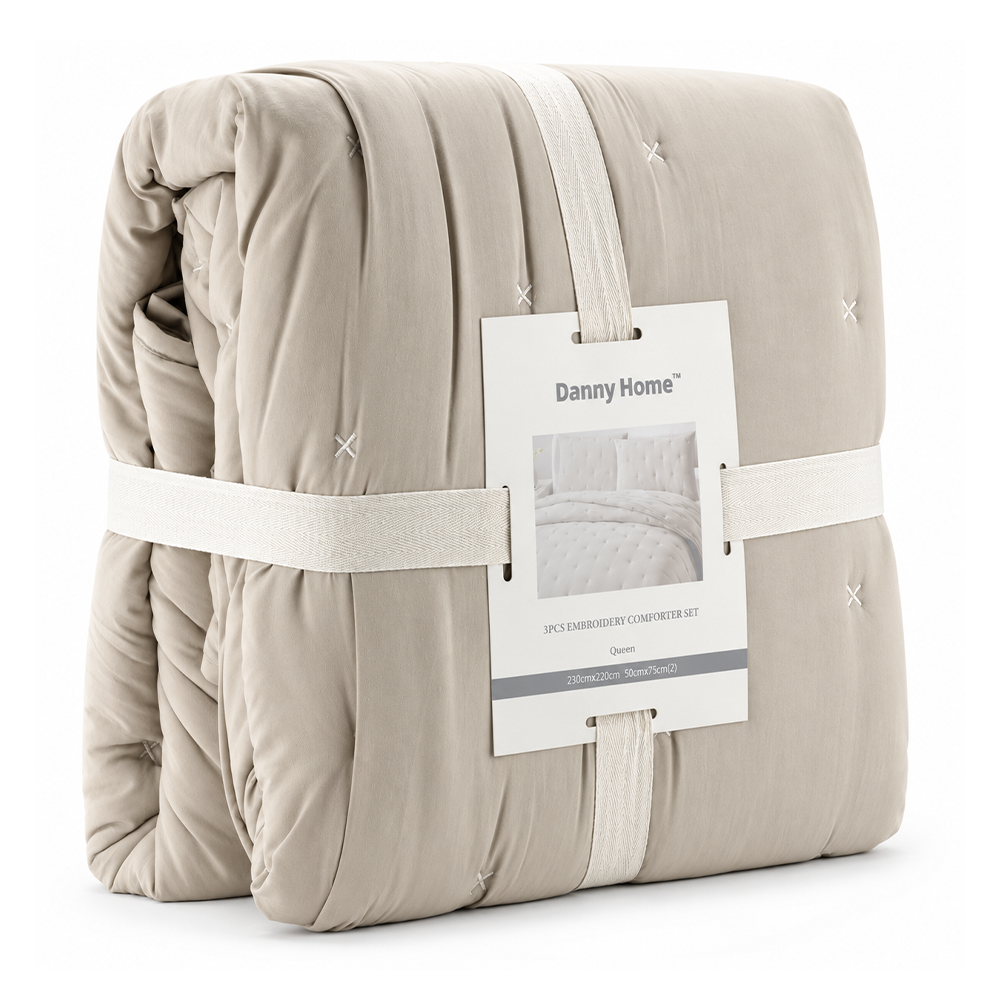 com03-3(230-220) Dannyhome Спальный комплект DH-COM03-3 NATURAL (3 ед./230*220/50*75(2) см) — изображение 1