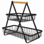 Dannyhome Корзина для фруктов DH-HO-364 BLACK (39*18*35 см)