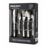 Dannyhome Столовые приборы DH-ZYB095-21 (21 пр/SILVER)