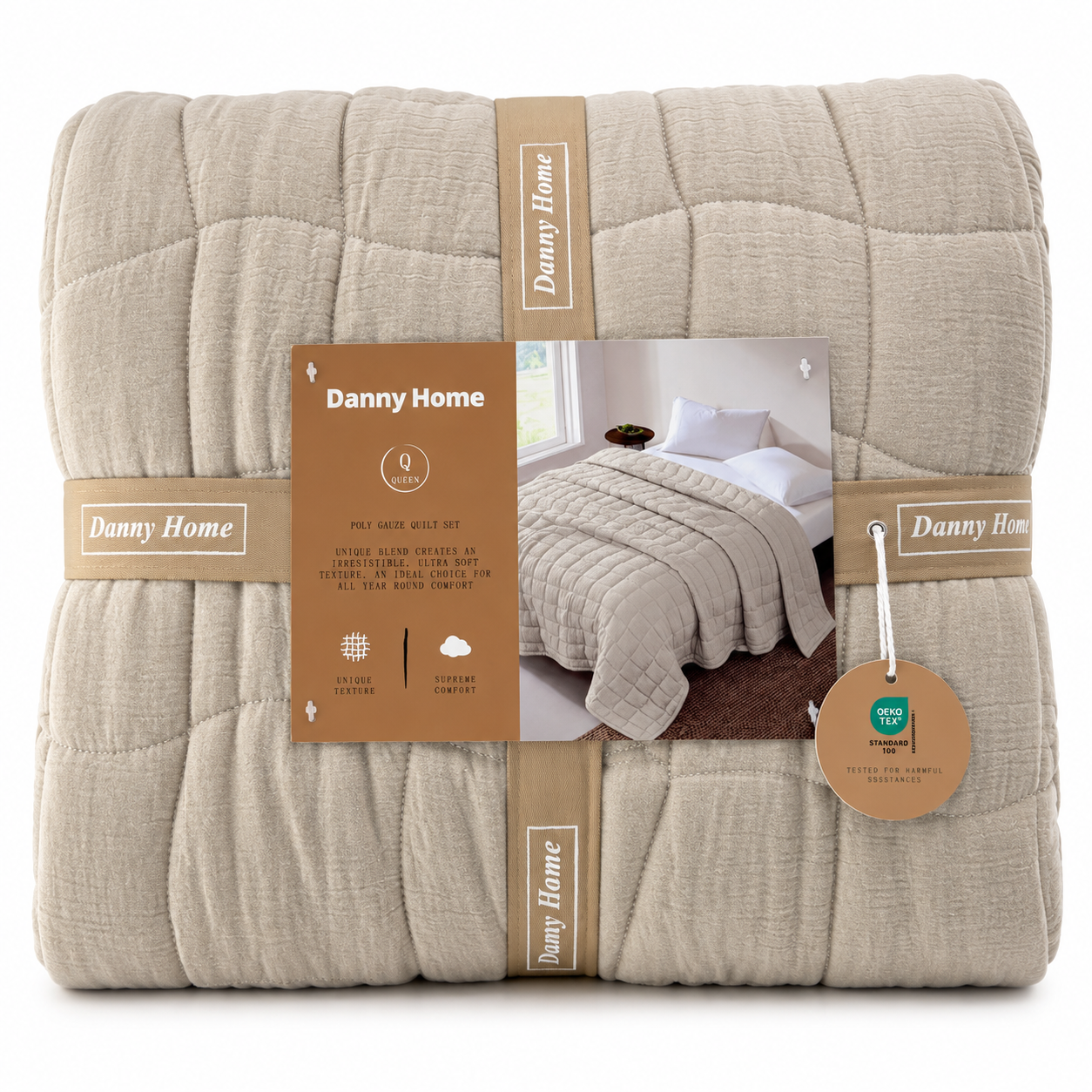 hfb18-3c Dannyhome Спальный комплект DH-HFB18-3C (3 ед./230*220/50*75(2) см) — изображение 1